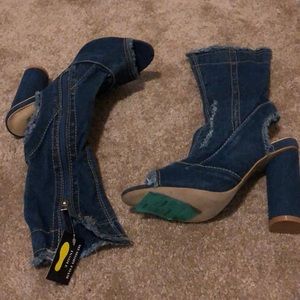 Jean Heeled Booties